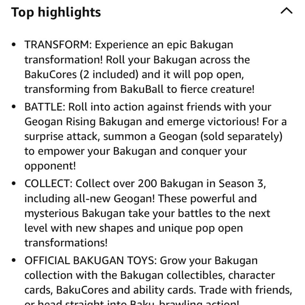 Bakugan Geogan Rising Red Action Figure - Picture 6 of 6